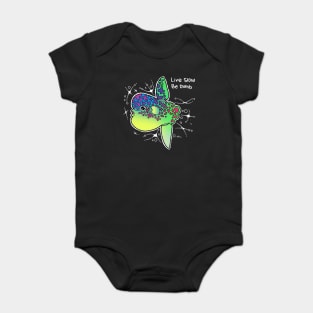 The sunfish, live slow and be dumb Baby Bodysuit